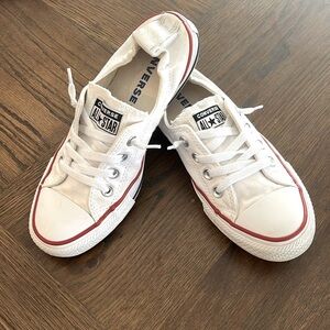 White Chuck Taylor Low Top Allstar Converse size 7